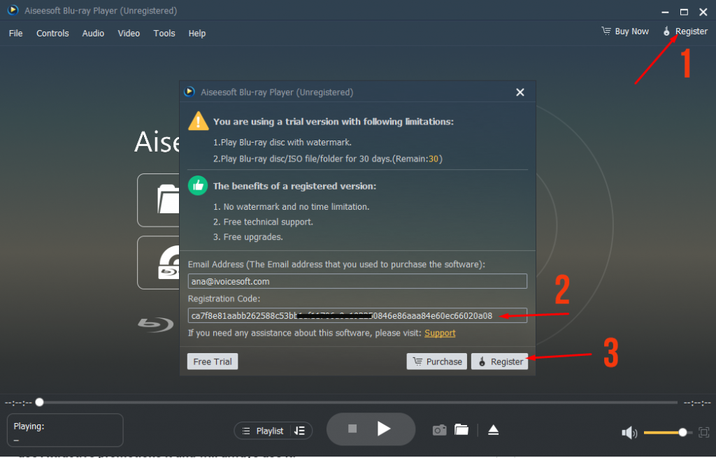 How to get Free License giveaway Aiseesoft Blu-ray Player
