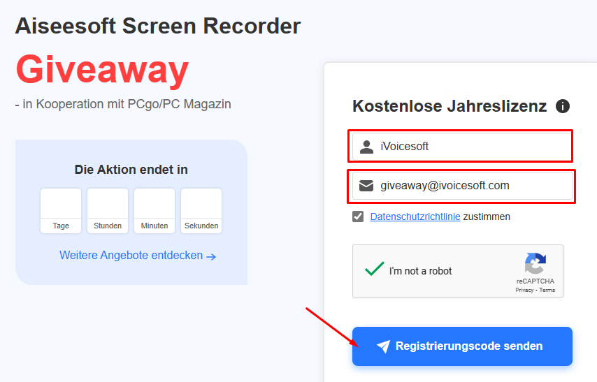 How to get Free License giveaway Aiseesoft Screen Recorder