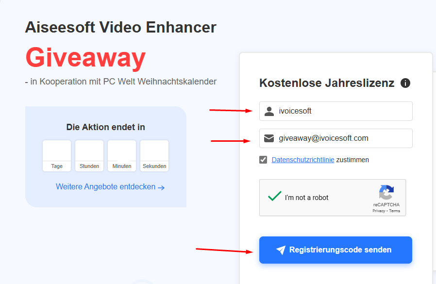 How to get Free License giveaway Aiseesoft Video Enhancer