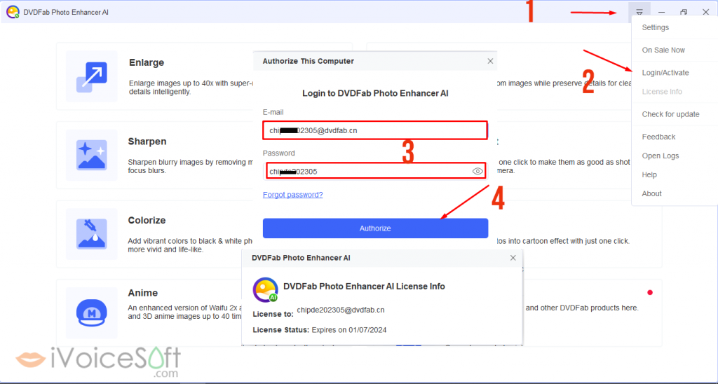 How to get Free License giveaway DVDFab Photo Enhancer AI