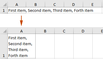 Add multiple lines in one cell