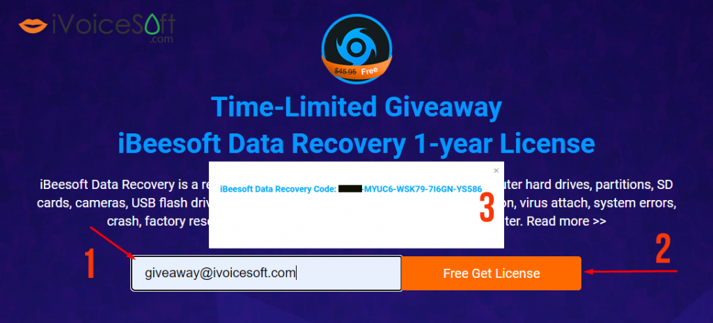 How to get Free License giveaway iBeesoft Data Recovery