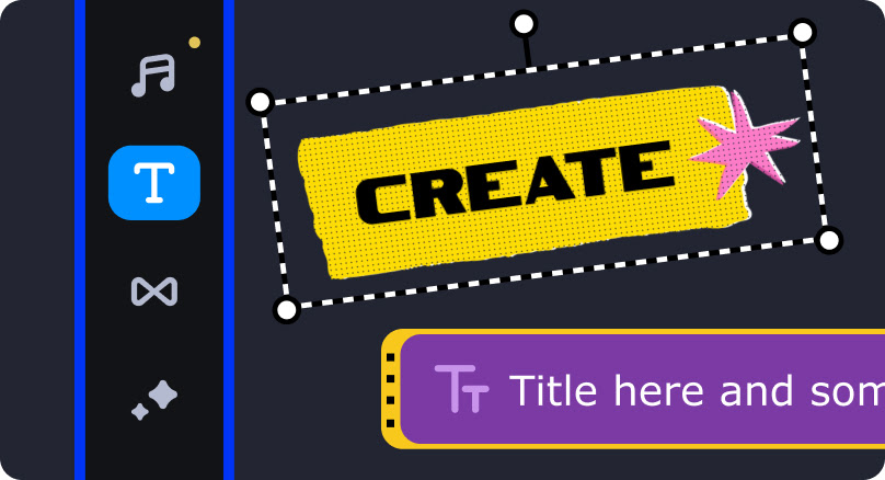 For text pinning: The process is identical. Go to the Titles tab, place your title on the track above the video, access its settings, switch to the Motion Tracking tab, and pin the title to your object. Click "Track," review the outcome, and if satisfied, click "Apply."