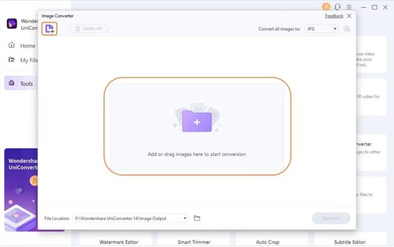 Add Images for Conversion