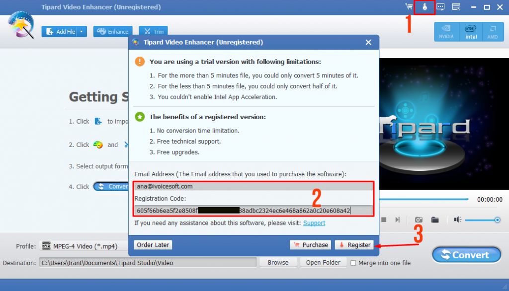 How to get Free License giveaway Tipard Video Enhancer